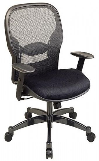 2300  Office Star SPACE Series Mesh Back Task Chair (Black)
