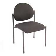 2820 Regal Stack Series Armless Chair (Black)