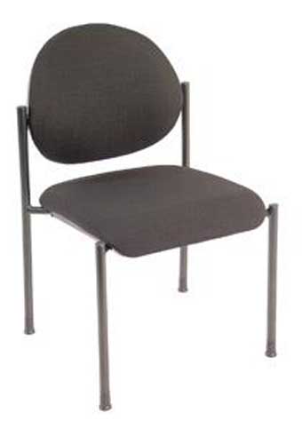 2820 Regal Stack Series Armless Chair (Black)