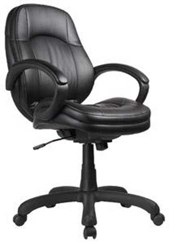 5021 Presta Series Mid-Back Exectuive Chair (Black)