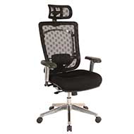 7001AL-7000HR - High-Back Mesh Chair with Adjustable Arms & Headrest