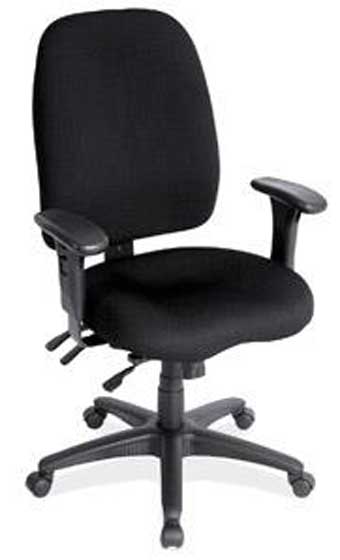 8456 Entice Series High-Back Multi-Function Task Chair (Black)