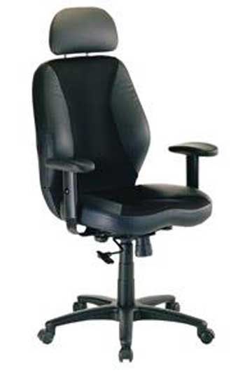 9201 - Fully Cushioned High-Back Chair with Headrest