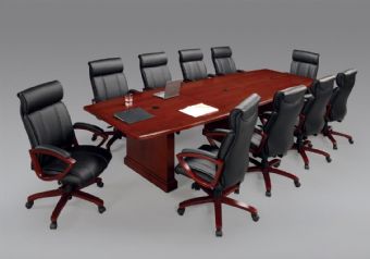 DMI Belmont Series Retangular Conference Table (Brown Cherry)