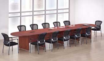 20ft Racetrack Conference Table (Cherry)