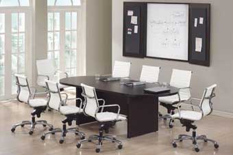 PL136 8ft Racetrack Conference Table (Espresso)