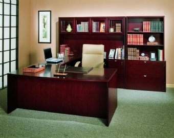 Jade Collection Executive U-Shape (Mahogany)