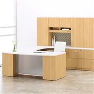 SPX Collection U-Shape Desk (Rift Cut Oak)