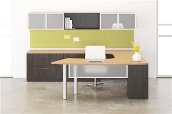 SPX Collection U-Shape Desk (Hardrock Maple)