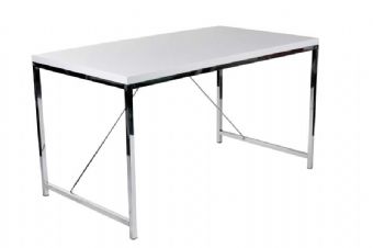 Gilbert Desk (White & Chrome)