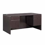 Double Pedestal Desk (Espresso)