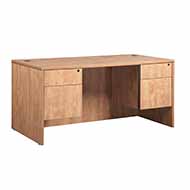 Double Pedestal Desk (Honey)