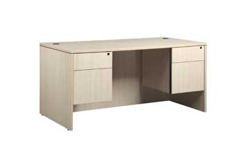 Double Pedestal Desk (Maple)