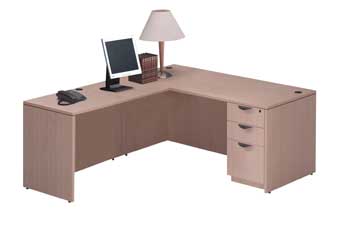 Elite Series L-Shape Workstation (Maple)