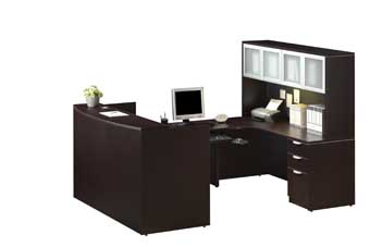 Elite Series U-Shape Reception Desk (Espresso)