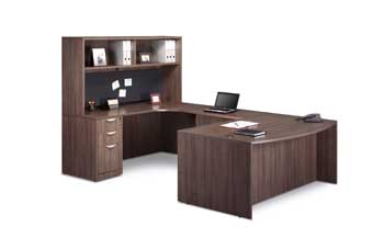 Elite Series U-Shape Workstation (Modern Walnut)