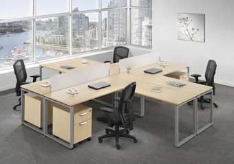 Elements 4-Cluster with Pedestals (Maple)