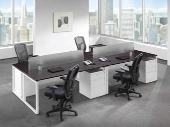 Elements 4-Station with Pedestals (Espresso & White)
