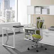 Elements L-Station with Loop Leg (White)