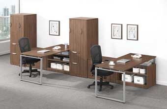 Elements Station with Storage (Modern Walnut) 