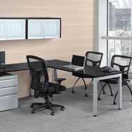 Elements L-Station with U-Shape Legs (Espresso)