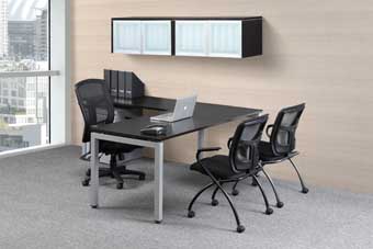 Elements L-Station with U-Shape Legs (Espresso)