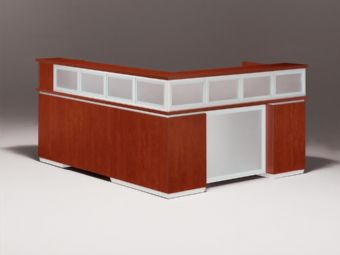Pimlico Collection L-Shape Reception Desk (Cherry)