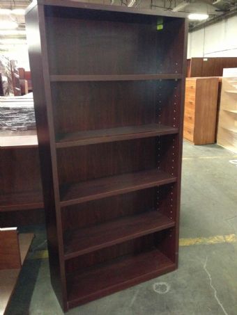 6' Laminate Bookcase (Mahogany)