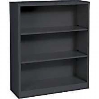 4' Metal Bookcase (Black)