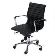 Euro Style Otto Low Back Chair (Black)