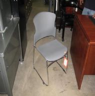 3050 Plastic Stack Chair (Charcoal) 