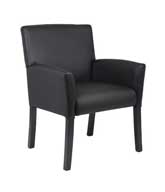 B639 Executive Box Arm Guest Chair (Black/Black)