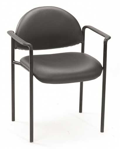 Boss 9501 Vinyl Stack Chair (Black)