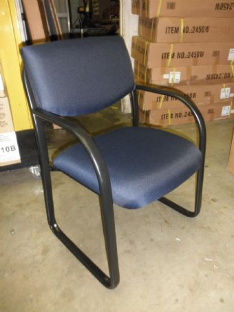 B9521 Blue Fabric Guest Chair 