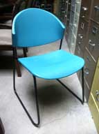 Plastic Stack Chair (Electric Blue)