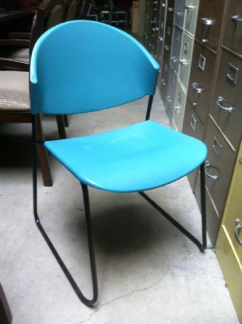 Plastic Stack Chair (Electric Blue)