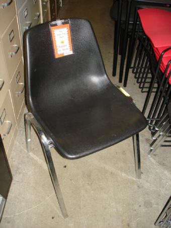 HON Shell Stack Chair (Black) 