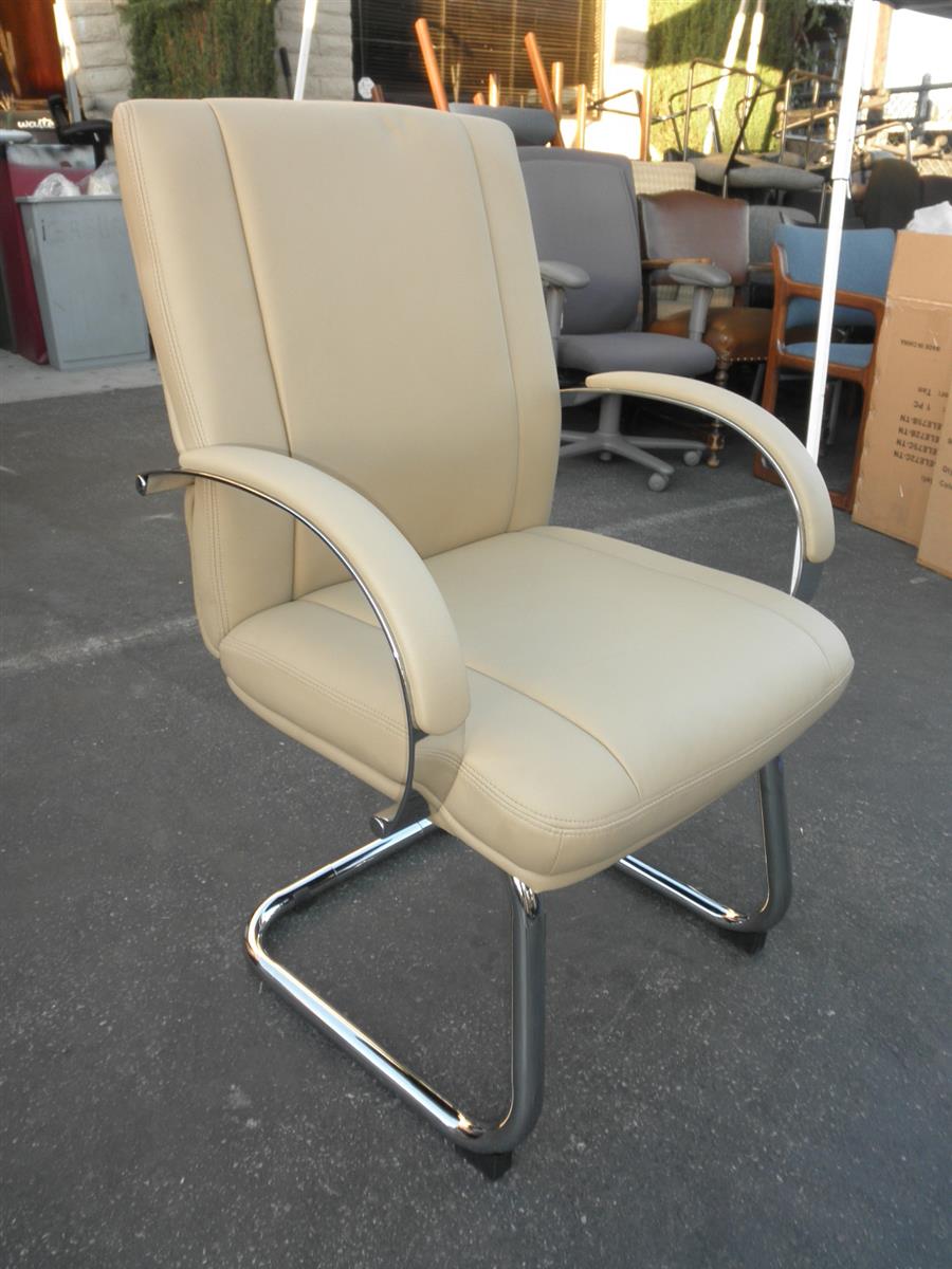 Boss Aaria Collection Elektra Guest Chair (Tan Leather)