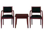 Cherryman Emerald Collection Guest Chair with Fabric Seat and Back