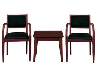 Cherryman Emerald Collection Guest Chair with Fabric Seat and Back