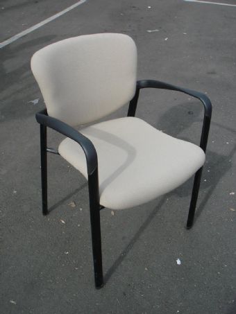 Haworth Guest Chair (Grey Fabric/Black Frame)