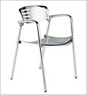Helen Stacking Chair (Chrome)