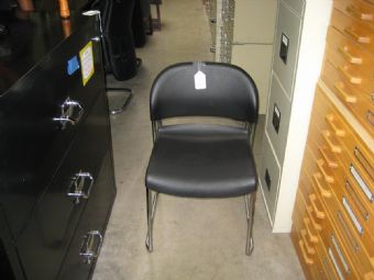 HON Plastic Stack Chair (Black)