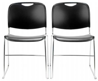 4800  United Ganged Chair (Black/Chrome Frame)