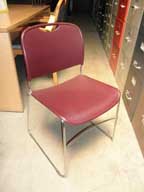 Stacking Chair (Burgundy)