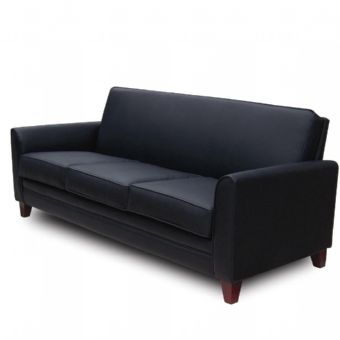 EQD Sofa (Black/Mahogany Feet)