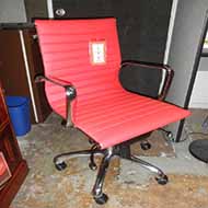 Euro Style Otto Mid Back Chair (Red)