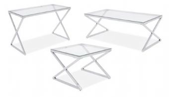 X Base Glass Occasional Set 