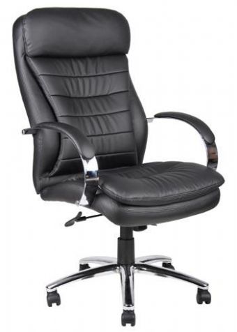 Boss B9221 Deluxe Executive Contermporary Chair (Black & Chrome)