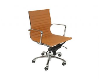 Euro Style Otto Collection Low Back Executive Chair (Terra Cotta)
